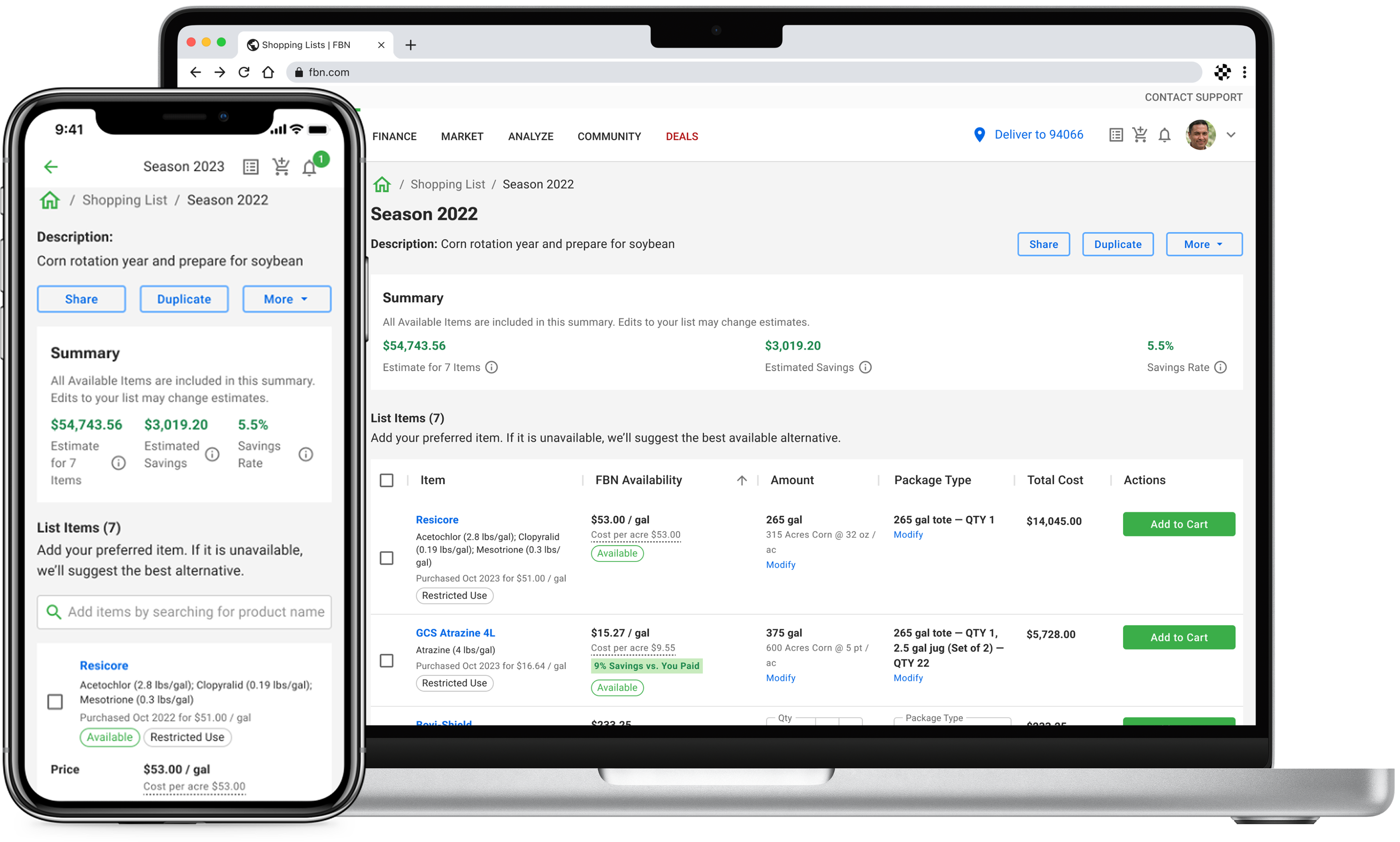 Shopping Lists case study